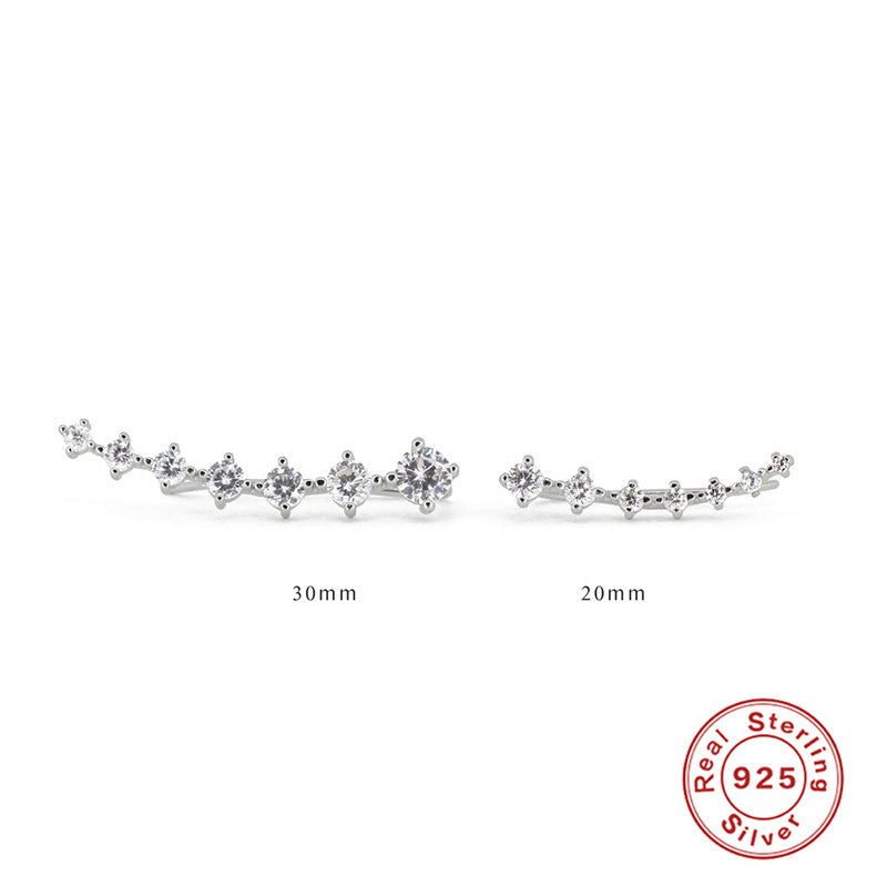 925Lines – Les Clous d’Oreilles Design en Argent Pur