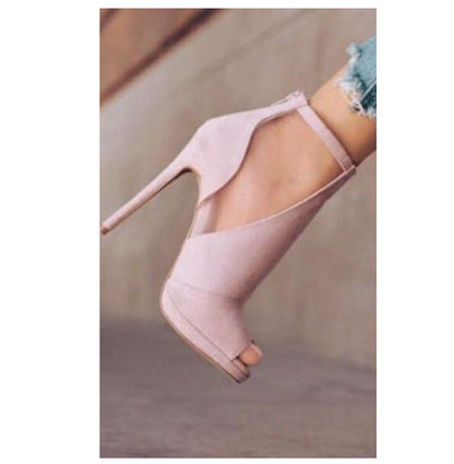 Peep Toe – Glamorous Pink Open Toe Heels for Absolute Elegance