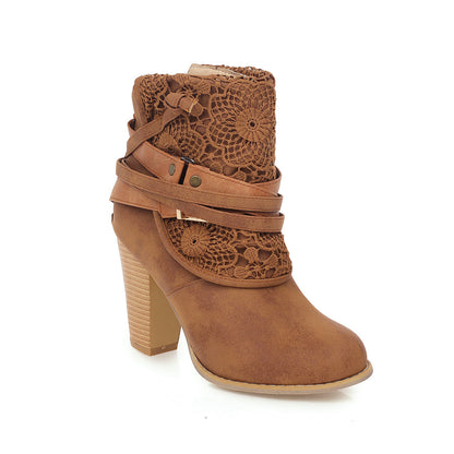 Thick Heel I  – Élégance rustique & confort absolu