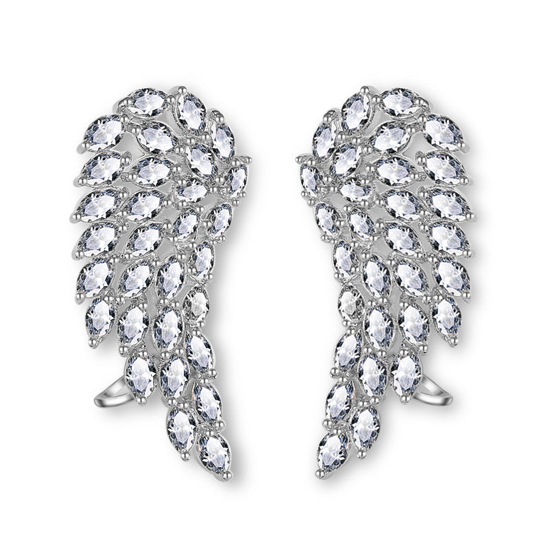 AngelWings – Boucles d’Oreilles Zircon Éclat Céleste