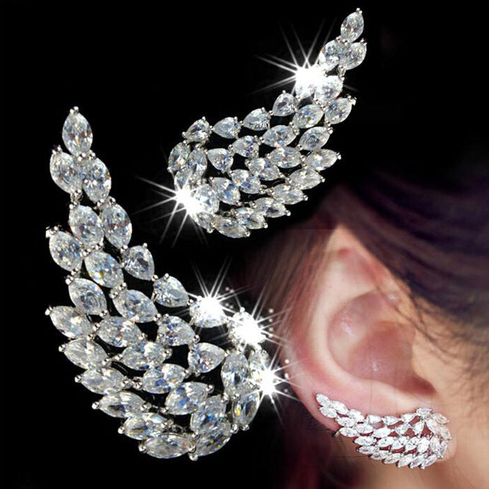 AngelWings – Boucles d’Oreilles Zircon Éclat Céleste