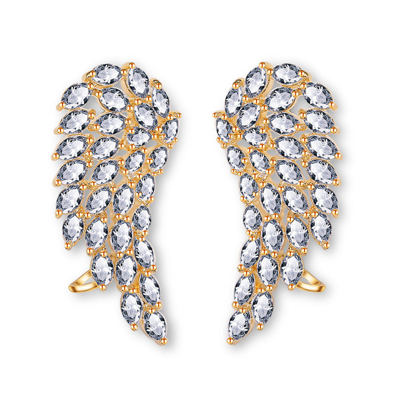 AngelWings – Boucles d’Oreilles Zircon Éclat Céleste