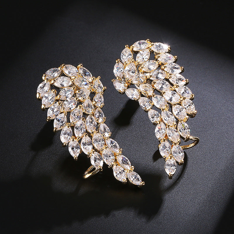 AngelWings – Boucles d’Oreilles Zircon Éclat Céleste