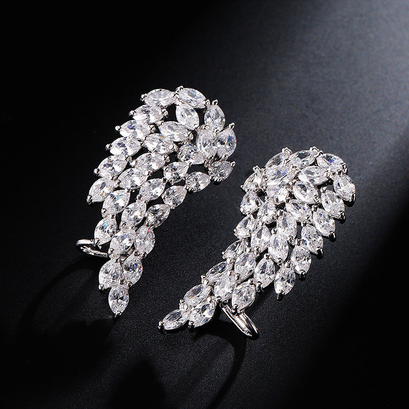 AngelWings – Boucles d’Oreilles Zircon Éclat Céleste