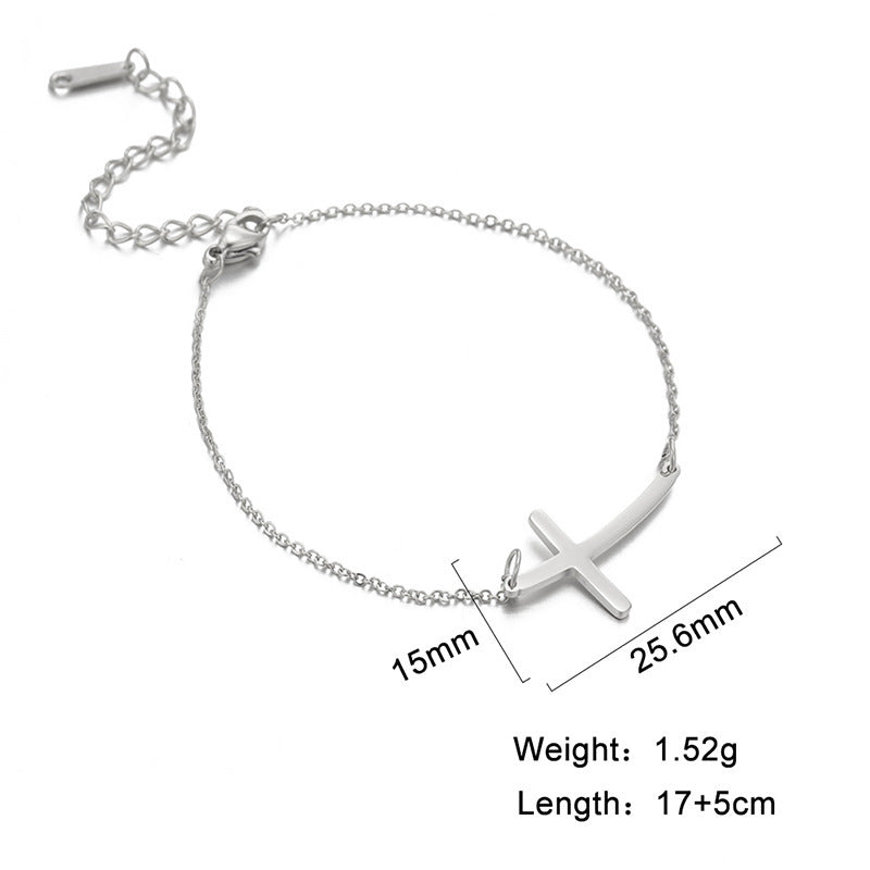 Pulsera sencilla con doblez cruzado