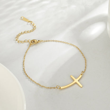 Pulsera sencilla con doblez cruzado