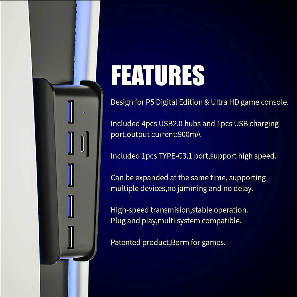 Hub USB Multi-Ports pour PS5