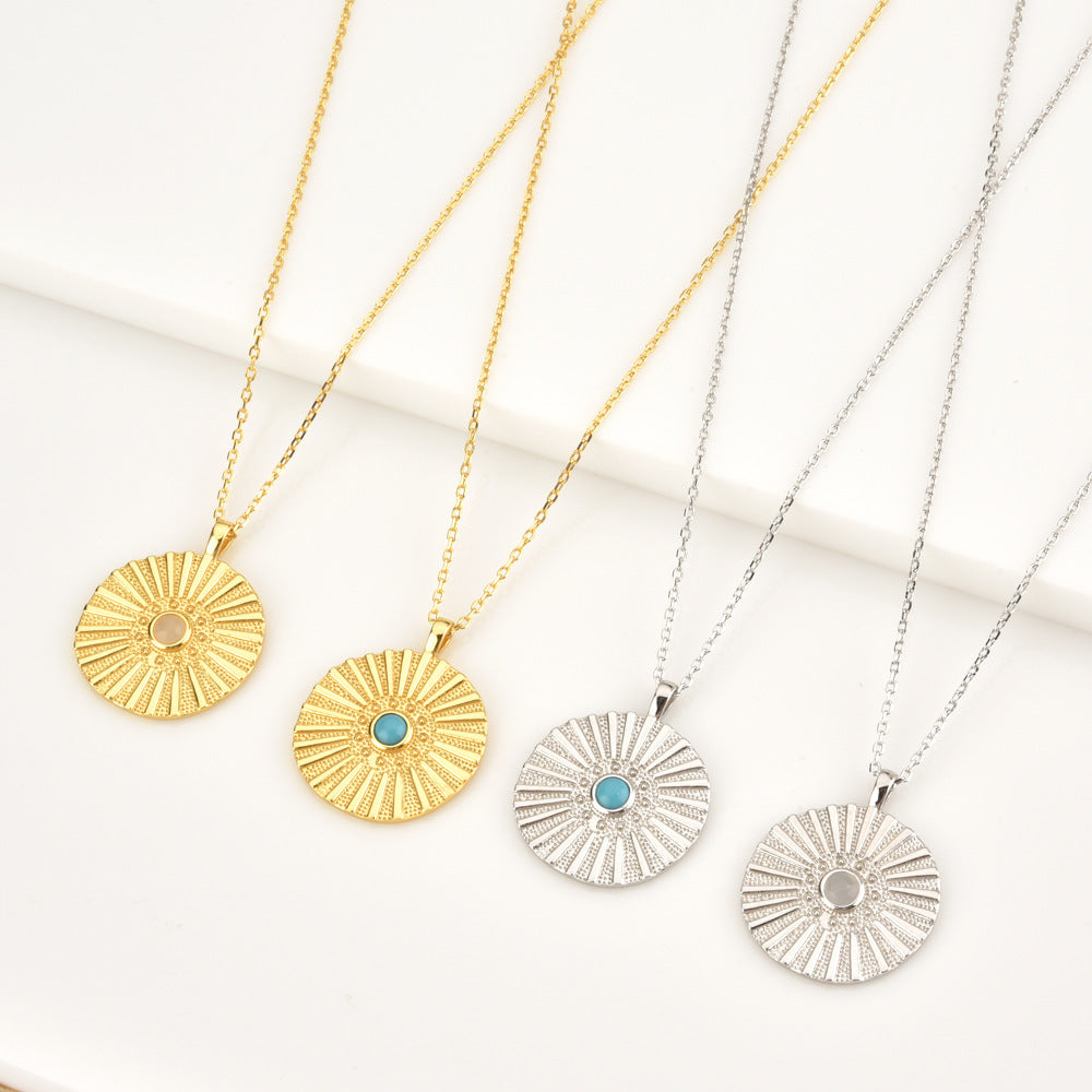 Éclat Lunaire – Le Collier éventail en Argent 925