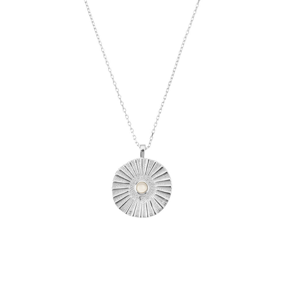 Éclat Lunaire – Le Collier éventail en Argent 925