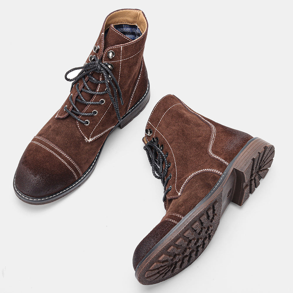 Grizzly Forge – Bottes en Cuir Véritable & Doublure Hivernale