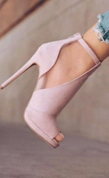 Peep Toe – Glamorous Pink Open Toe Heels for Absolute Elegance