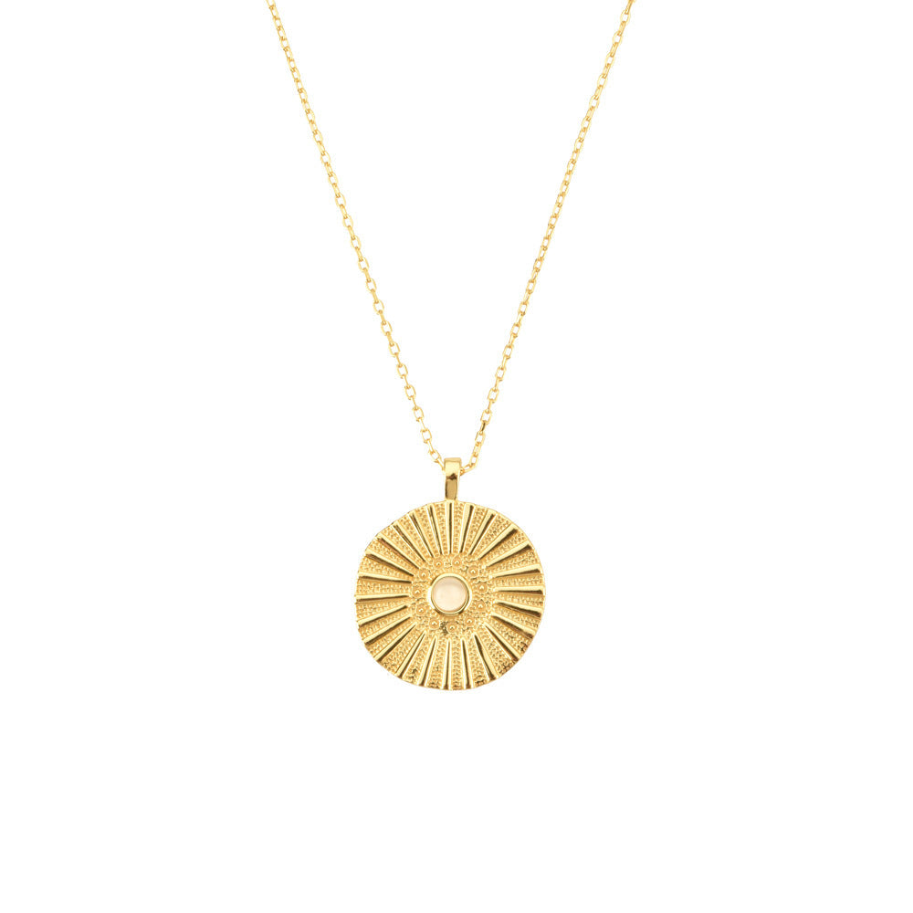 Éclat Lunaire – Le Collier éventail en Argent 925