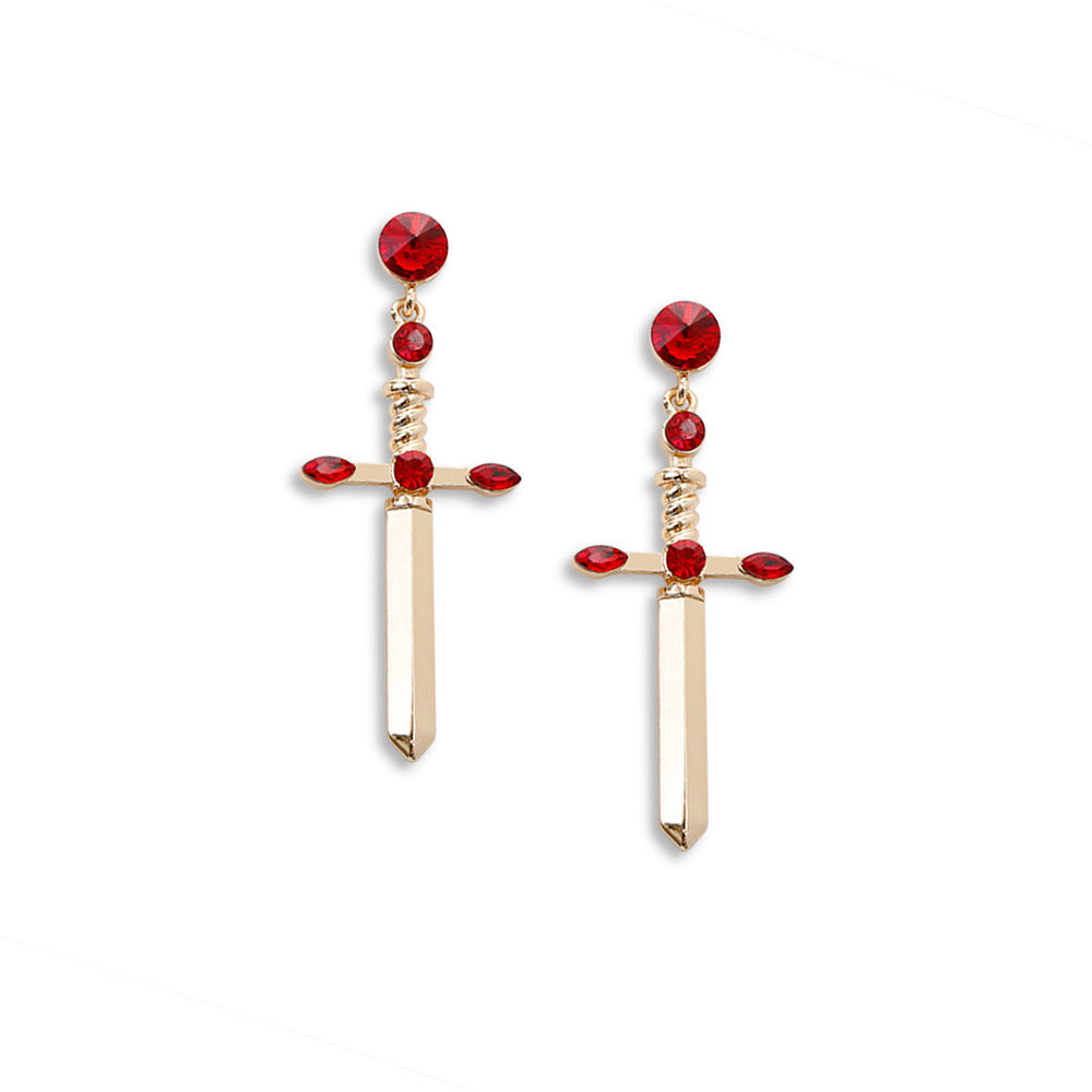 High-end – Boucles Croix Élégance Chromée