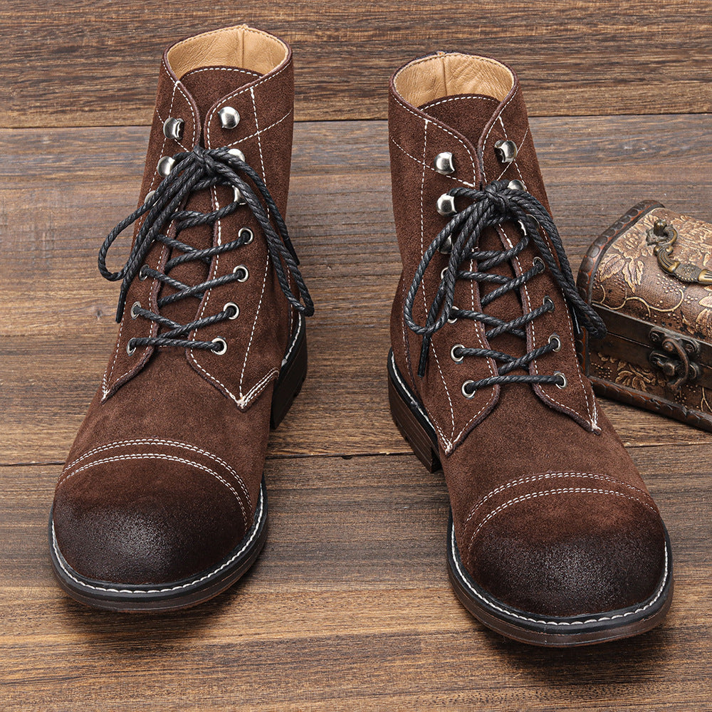 Grizzly Forge – Bottes en Cuir Véritable & Doublure Hivernale