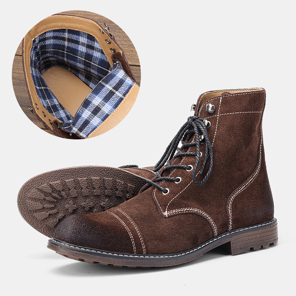 Grizzly Forge – Bottes en Cuir Véritable & Doublure Hivernale
