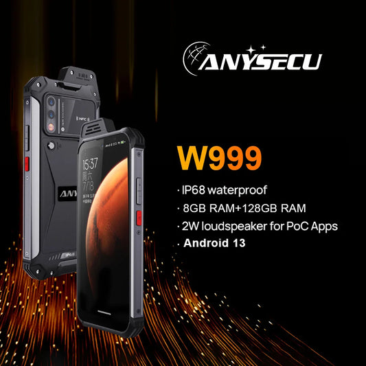 ATEX UNIWA W999 – Talkie-walkie intégré, Android 13, IP68, 8 Go RAM, 128 Go, NFC