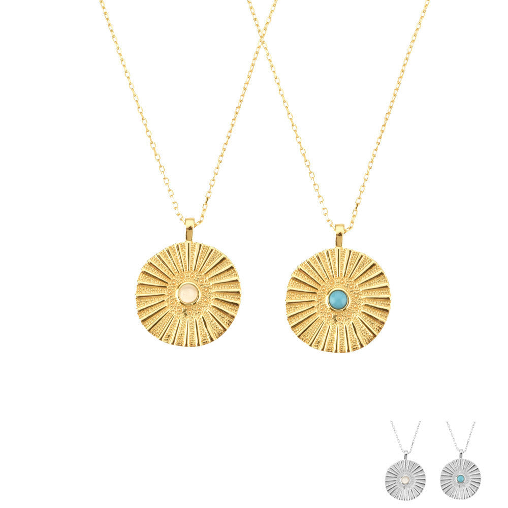 Éclat Lunaire – Le Collier éventail en Argent 925