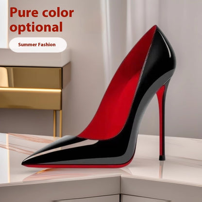 Stiletto – Talons Iconiques à Semelle Rouge pour une Démarche Confiante