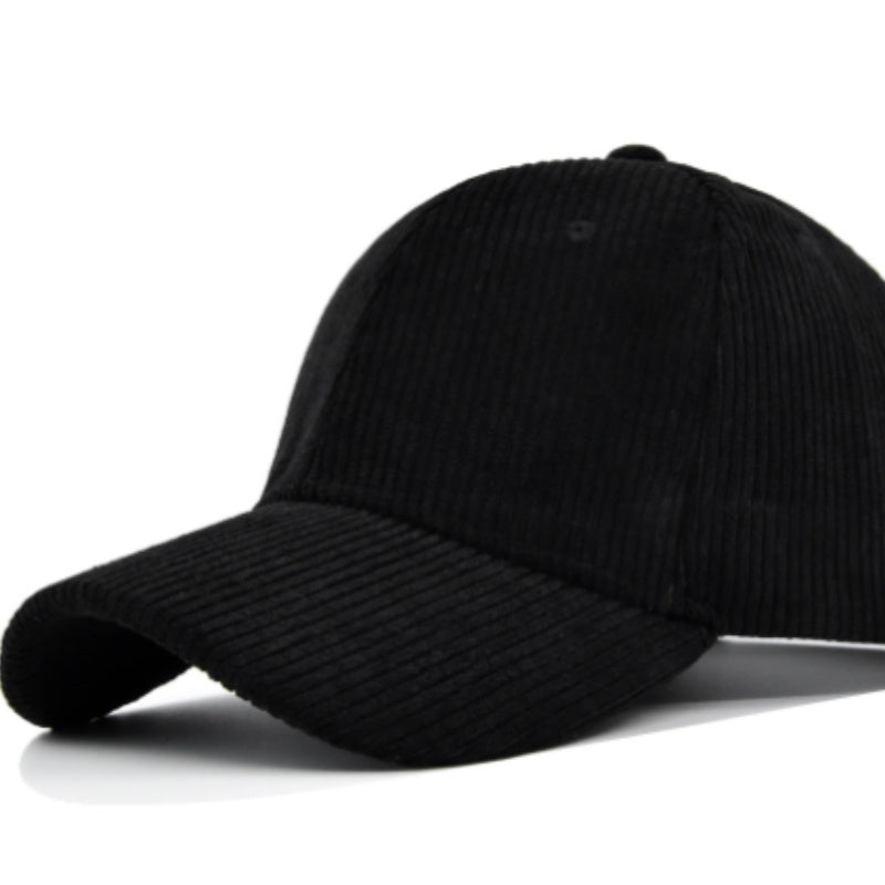 Casquette en Velours Côtelé à Visière Courbée – Unisexe | Style Urbain & Confort d’Hiver